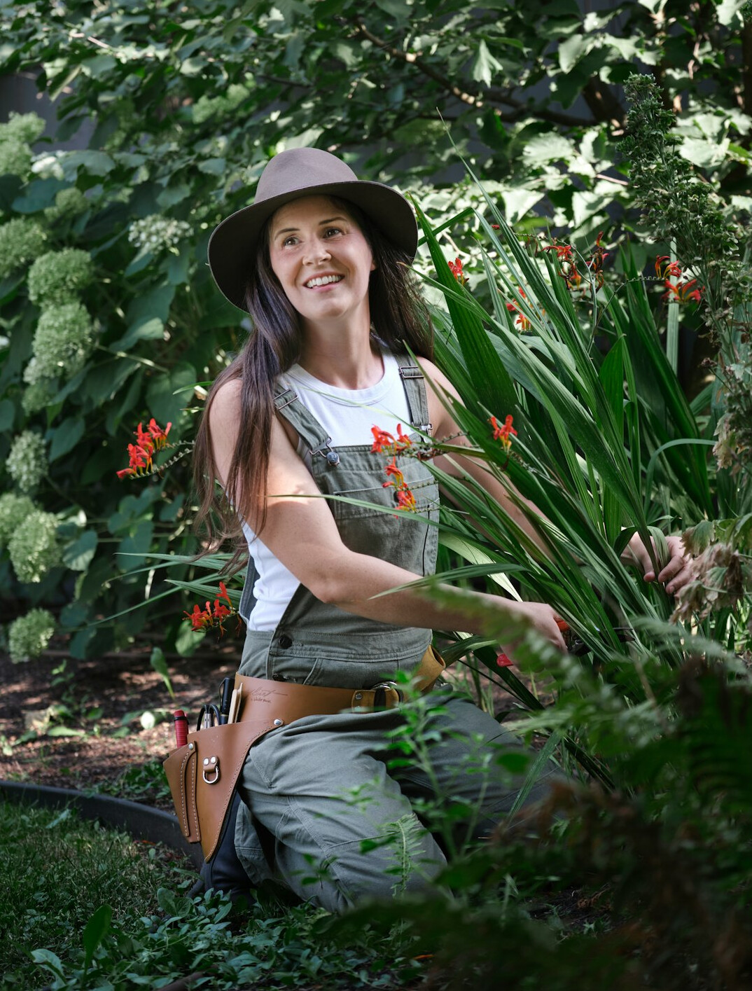 woman gardening outdoors