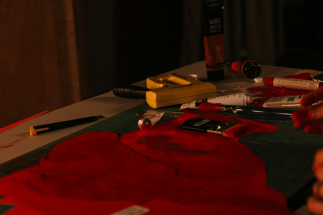 woodworking tools on table